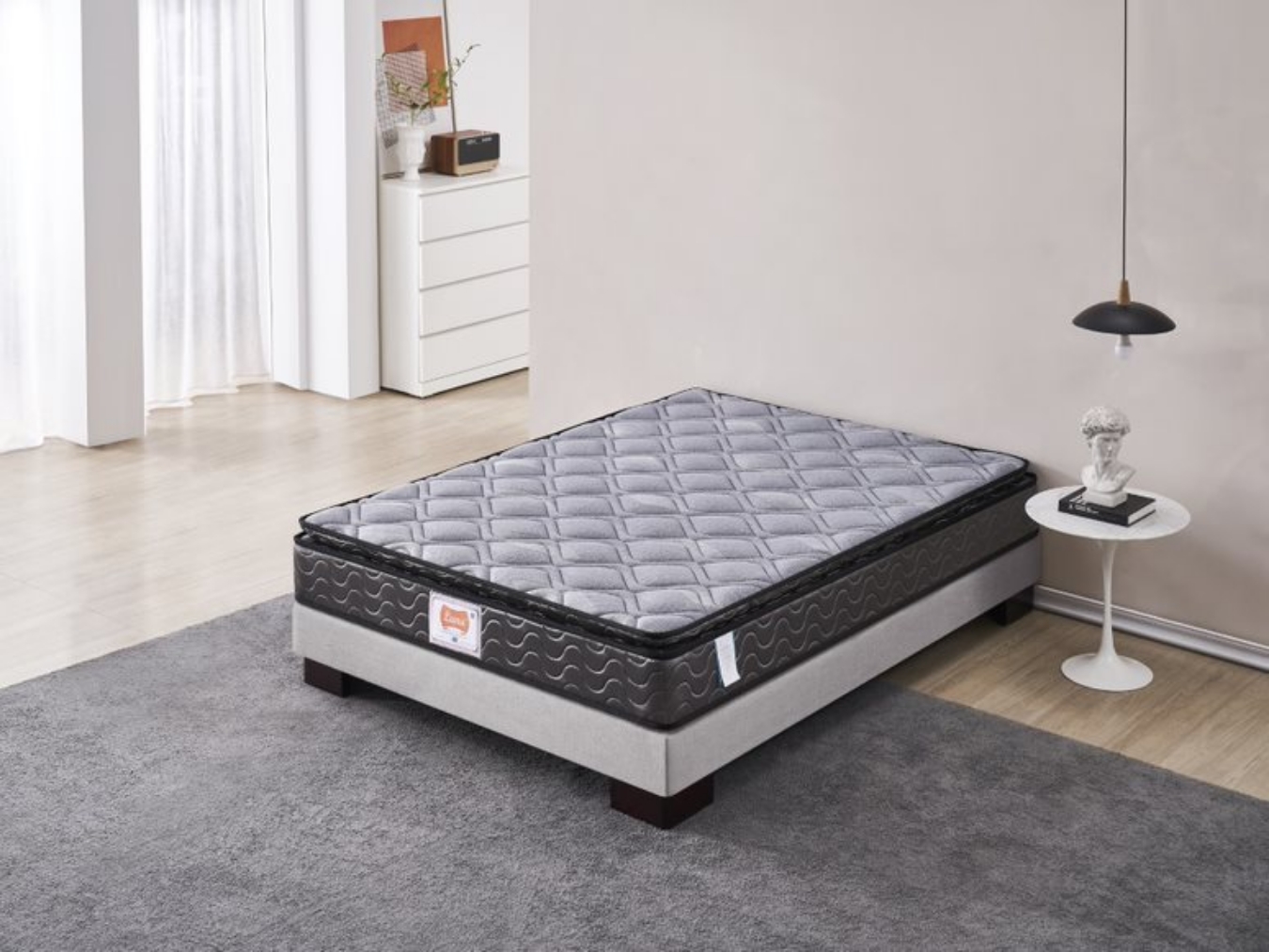 This mattress is suitable for those looking for a good quality mattress on a smaller budget. "LUNA QUEEN 1680 FIRE RETARDANT MATTRESS"